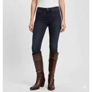 Vintage Nana Wester Studded Side Zipper 3" Block Heel Boots Sz 38 (7.5)